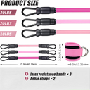 Ankle Straps Resistance Bands Set Fitness Workout Exercise E 2