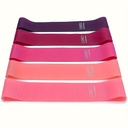 5-Piece Color Resistance Band Set - Portable Elastic Fitness 5