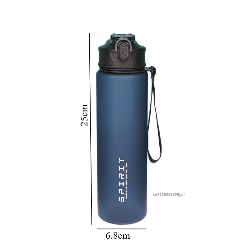 750ml Water Bottle with Straw Time Marker Large Capacity Mot 2
