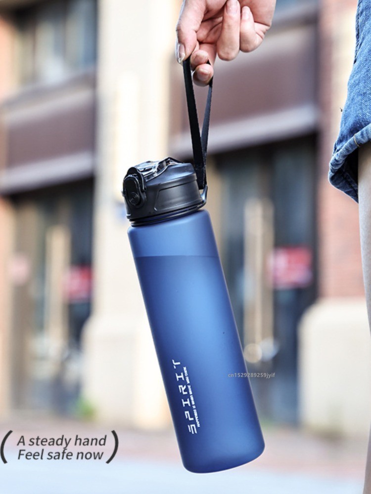750ml Water Bottle with Straw Time Marker Large Capacity Mot 3