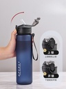 750ml Water Bottle with Straw Time Marker Large Capacity Mot 4