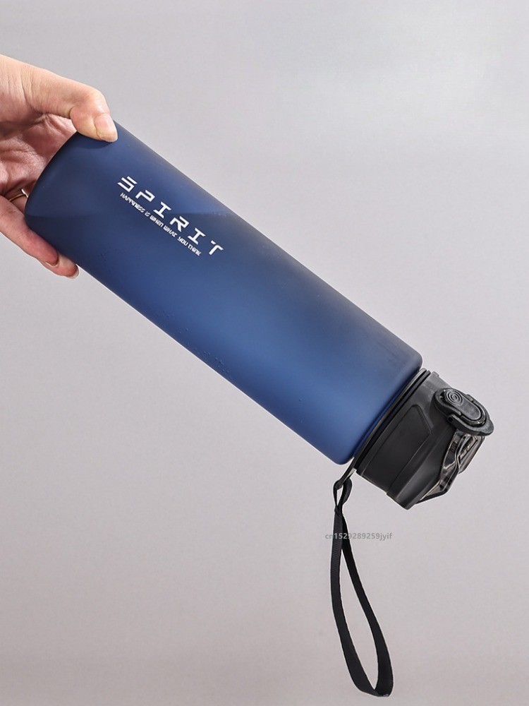 750ml Water Bottle with Straw Time Marker Large Capacity Mot 6