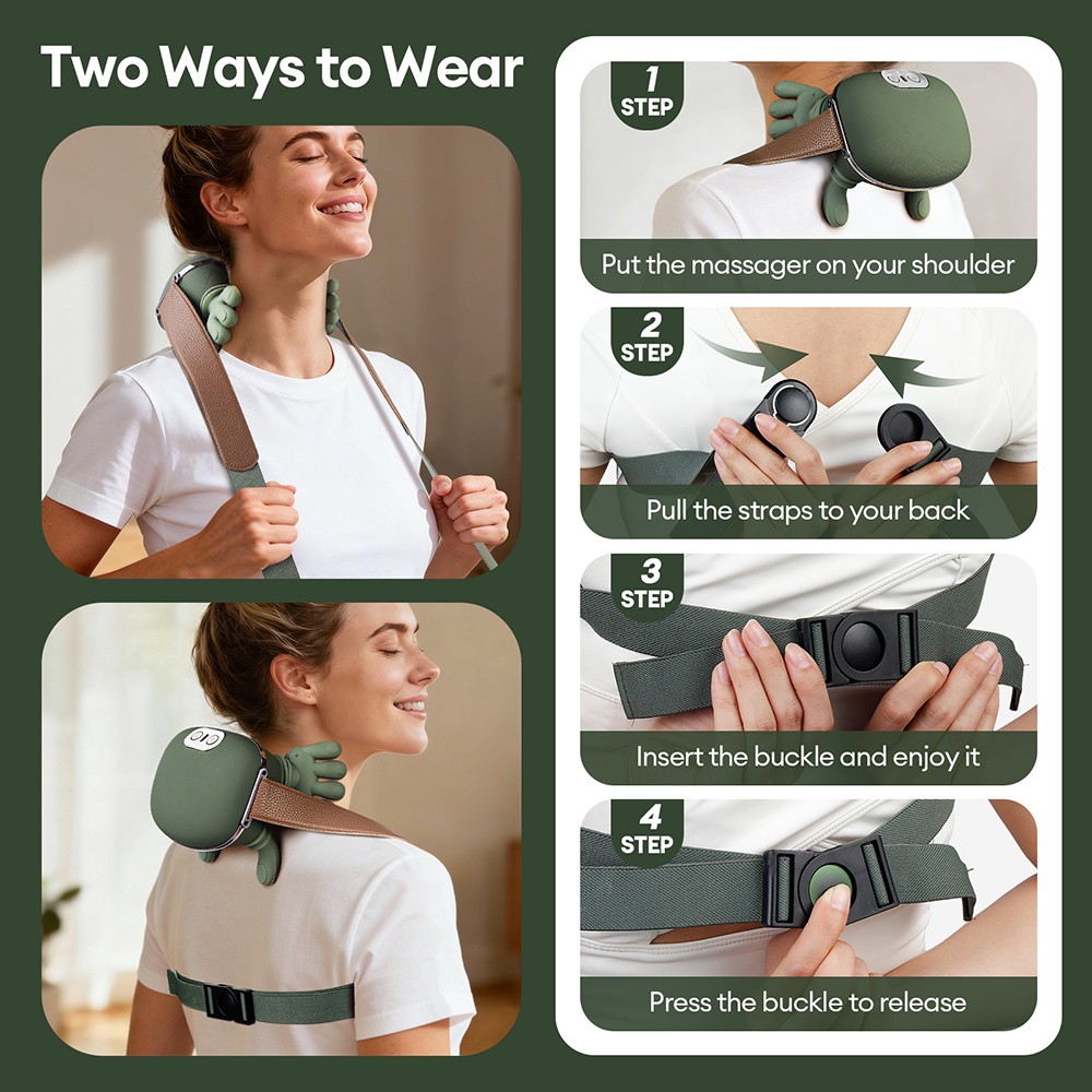 4D Bionic Finger Neck Shoulder Massager Wireless Neck Cervic 6