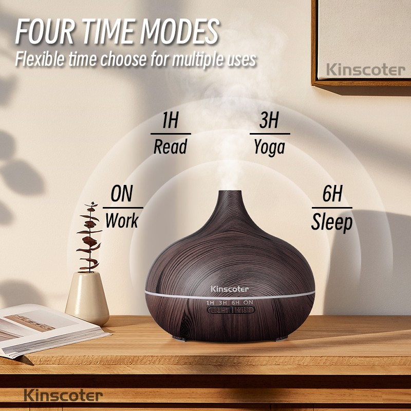 High Quality 500ml Aromatherapy Essential Oil Diffuser Wood  3