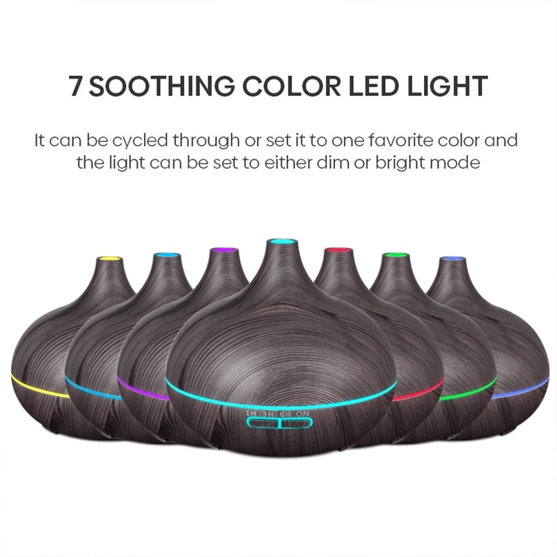 High Quality 500ml Aromatherapy Essential Oil Diffuser Wood  6