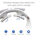 4-head Neck Massager USB Rechargeable Cervical Massager with 6