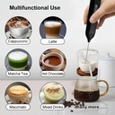 Milk Frother Egg Beater Mini Coffee Whisk Mixer Rechargeable 2