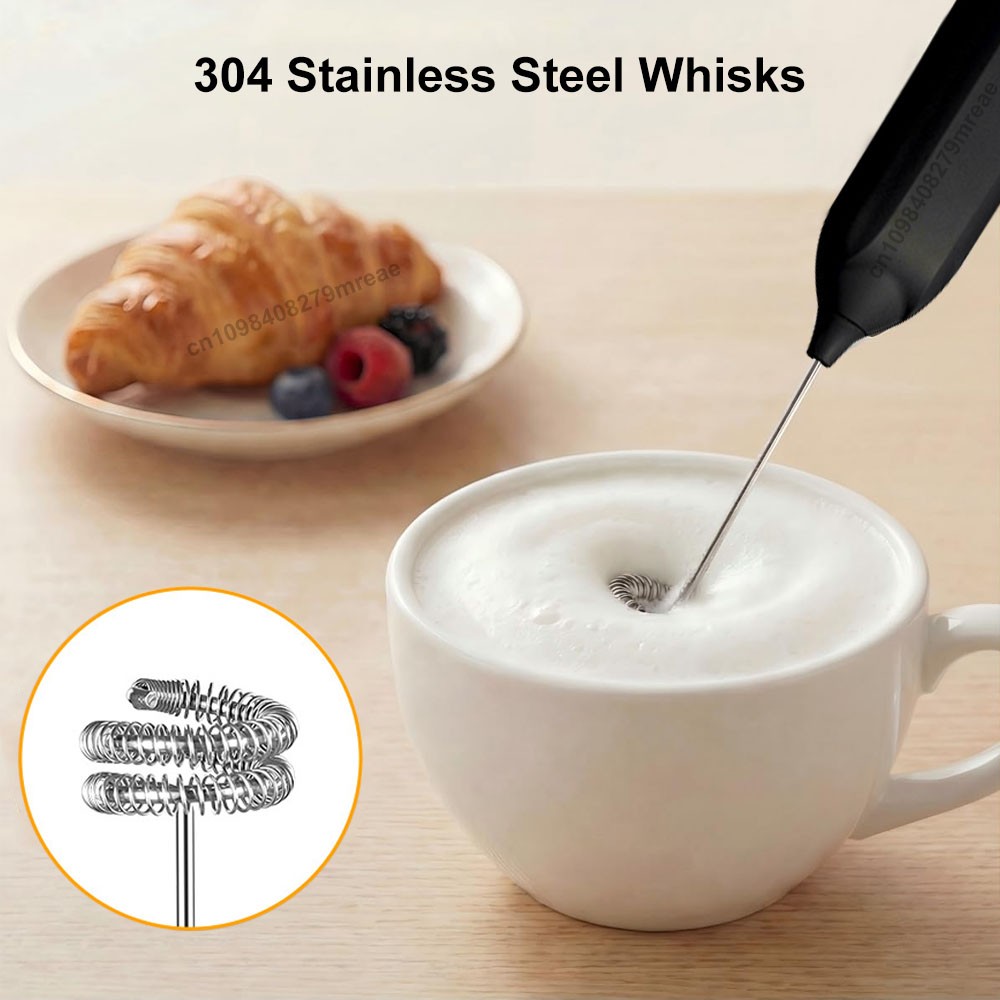 Milk Frother Egg Beater Mini Coffee Whisk Mixer Rechargeable 4