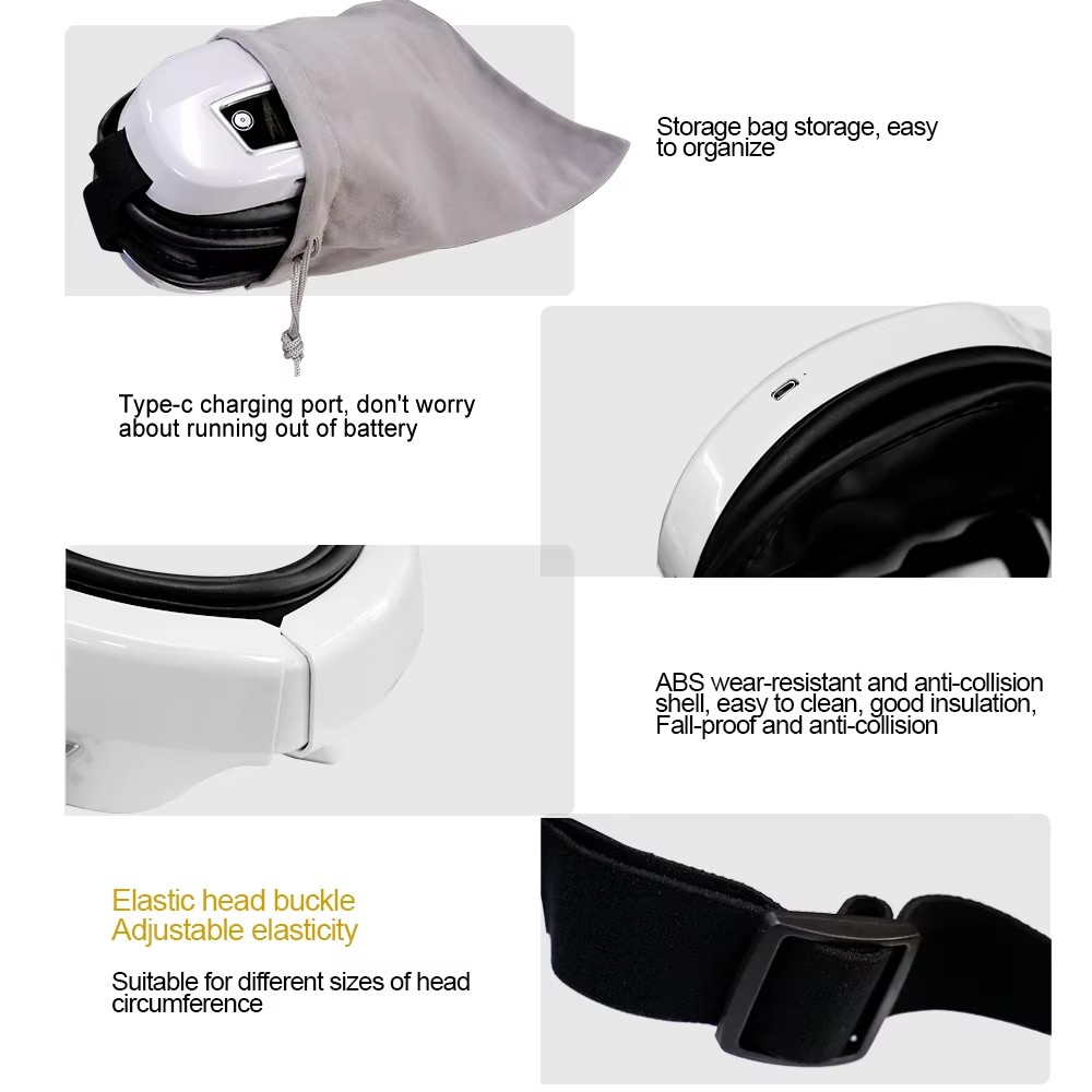 Eye Massager Folding Vibration Airbag Eye Mask Compress Eye  6