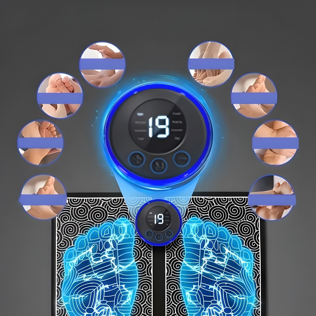 Foot Massger 8 Modes 19 Level Electric Foot Massager Pad Str 3