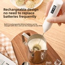 Wireless Milk Frother Electric Type-C Handheld Blender Stain 3