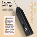 Electric Milk Frother USB Rechargeable Handheld Egg Beater 3 4