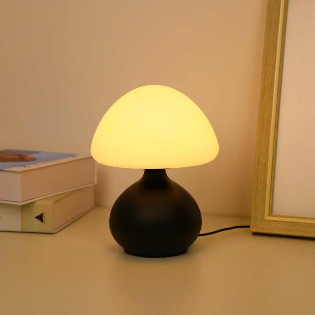 Modern Minimalist Mushroom Table Lamp with Three Color Switc 3