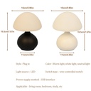 Modern Minimalist Mushroom Table Lamp with Three Color Switc 5