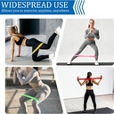 Fitness Resistance Bands Set Rubber Loop Strength Training W 4