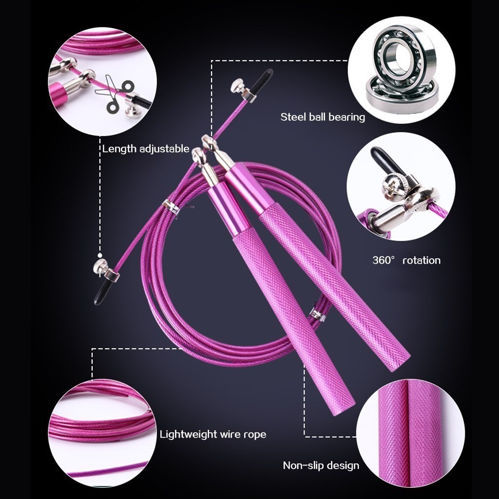 WorthWhile Crossfit Jump Rope Professional Speed Bearing Ski 2