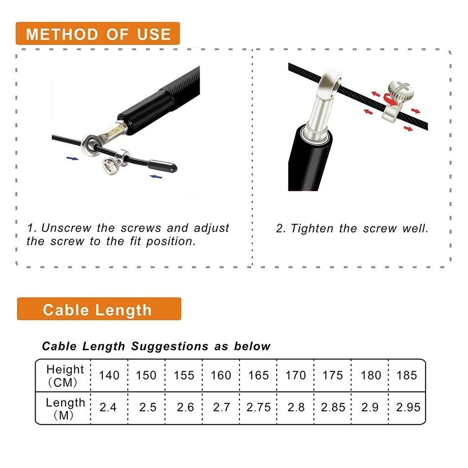 WorthWhile Crossfit Jump Rope Professional Speed Bearing Ski 6