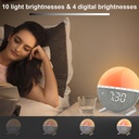 Wake Up Light Sunrise Alarm Clock Desk Clock with Colors Lig 3