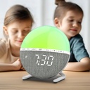 Wake Up Light Sunrise Alarm Clock Desk Clock with Colors Lig 5
