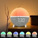 Wake Up Light Sunrise Alarm Clock Desk Clock with Colors Lig 6