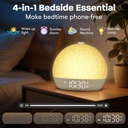Wake Up Light Sunrise Alarm Clock Timer 30 White Noise Sound 3