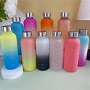550ml Bottle With Time Marker Motivational Reusable Fitness  2