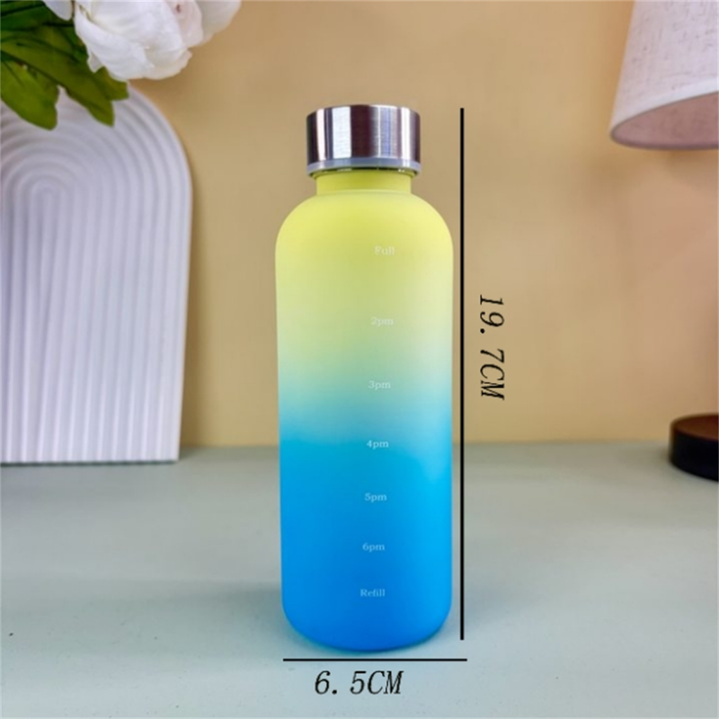550ml Bottle With Time Marker Motivational Reusable Fitness  6