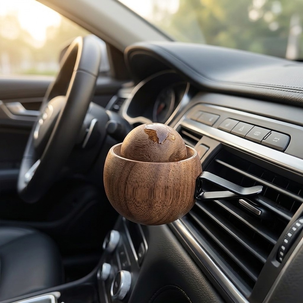 Car & Home Essential Oil Diffuser - Made of Wood Mini Cute N 5