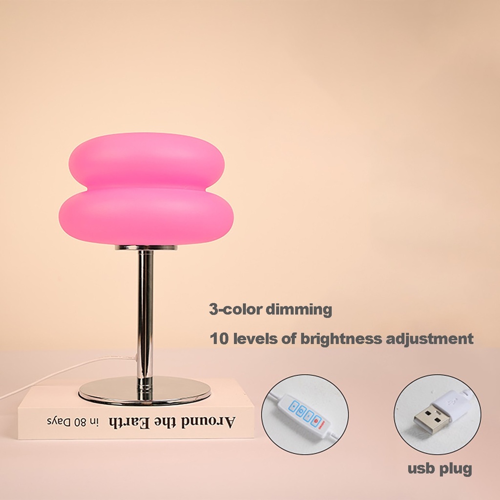 Table Lamp Bedroom Room Lamps USB Plug LED Mushroom Table La 5