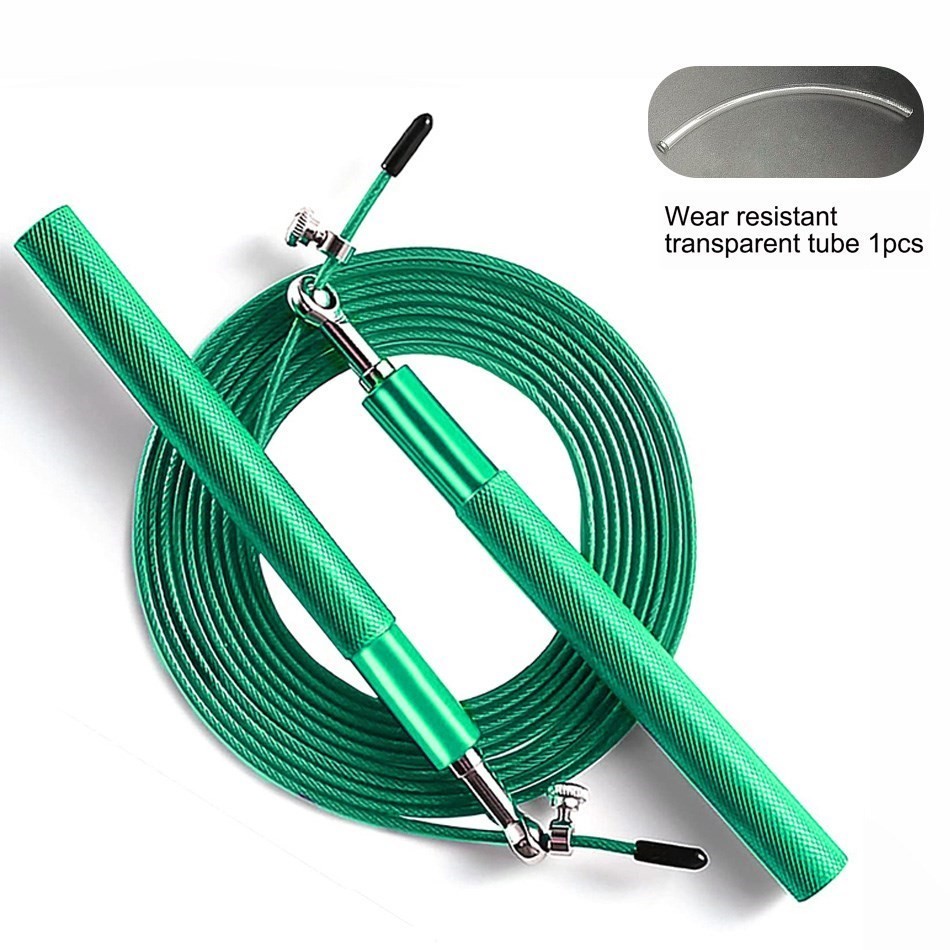 WorthWhile Crossfit Jump Rope Professional Speed Bearing Skipping (Green)