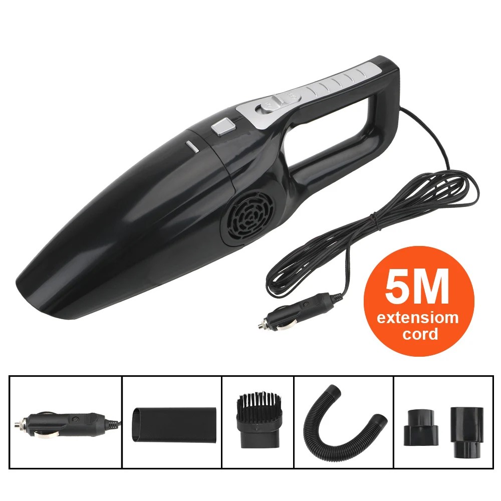 Car Vacuum Cleaner Portable Wet And Dry Dual-Use Vacuum Cleaner (Black)