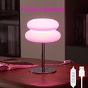 Lampe de table LED en forme de champignon avec prise USB