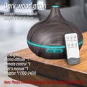 High Quality 500ml Aromatherapy Essential Oil Diffuser Wood Grain