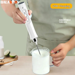Electric Milk Frother Foam Maker Handheld Foamer High Speeds Drink